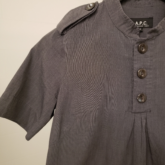 APC Shirt with Front Pleats - Picture 4 of 6